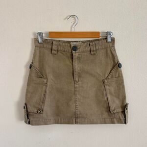 Y2K Utility Cargo Mini Skirt Low Rise S/M